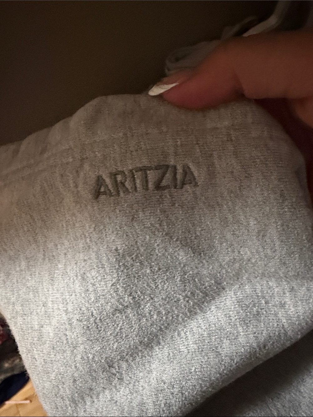 Aritzia Gray Pullover Hoodie Sweatshirt - Picture 3 of 3